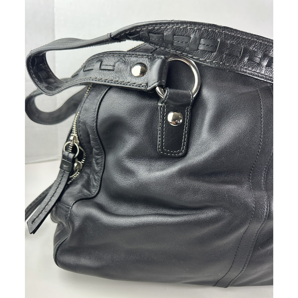 Coach Soho Courtney Buckle Domed Leather Shoulder Bag Flap Fold Over Satchel - Picture 11 of 16